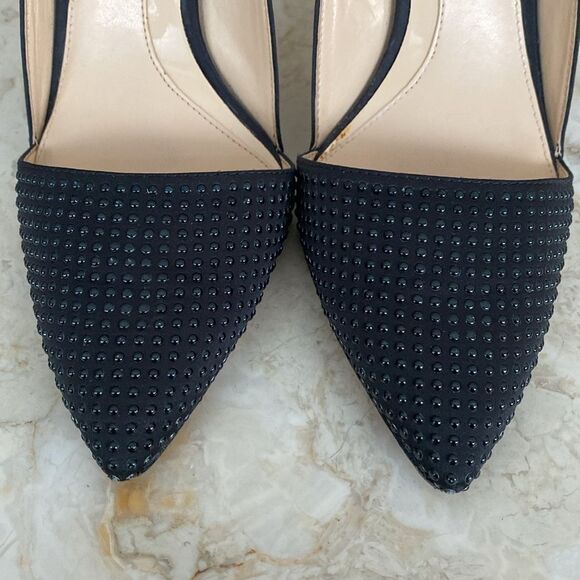 Imagine Vince Camuto Ossie Black Studded Stiletto Pumps - Picture 5 of 14